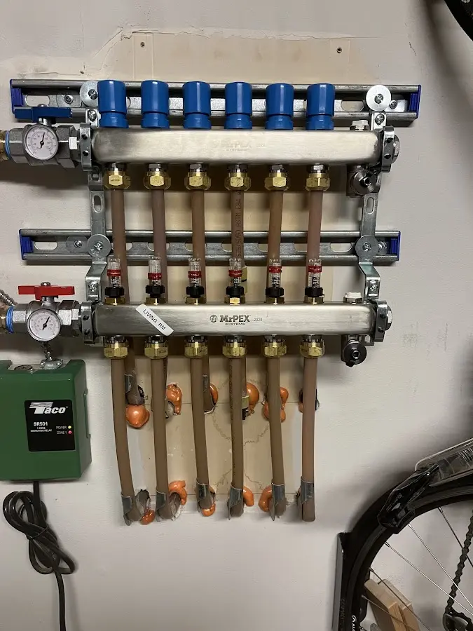 Plumber performing Leak Detection at a residential property in Channahon